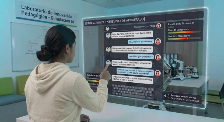 Simulador de inteligencia artificial para prácticas entrevistas a apoderados del sistema escolar